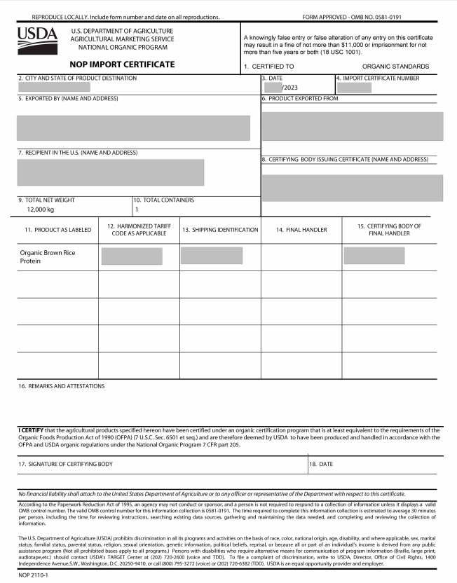 Understanding the NOP Import Certificate: A Guide for Importers and Exporters