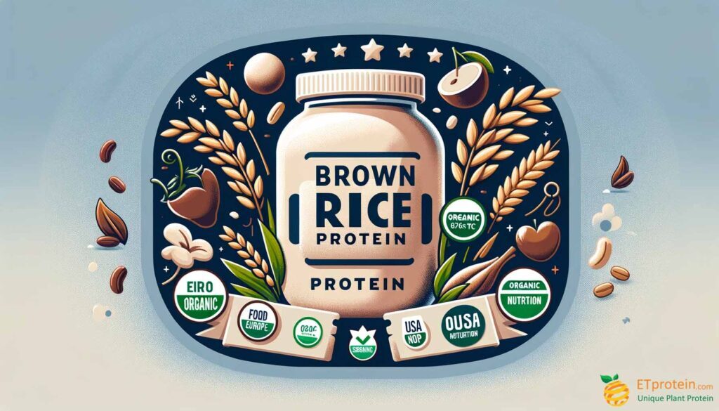 Brown Rice Protein: A Nutritional Powerhouse in Modern Diet.Discover ETprotein's organic brown rice protein, ideal for health and sustainability, with Europe COI/TC and USA NOP certification.