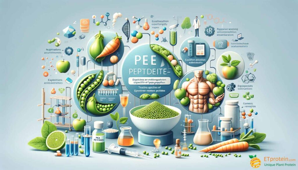 Pea Peptide Application: Revolutionizing Health and Industry.Discover the versatile applications of pea peptides in nutrition, sports, food, and cosmetics, enhancing health and sustainability.