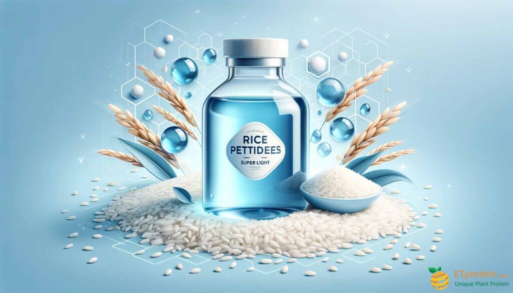 Rice Peptides: The New Frontier in Health and Beauty.Discover ETprotein's Rice Peptides: versatile, sustainable, and beneficial for health and beauty, aligning with natural wellness trends.