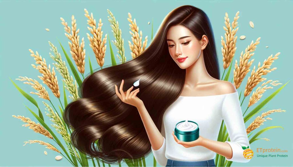 Hydrolyzed Rice Protein for Hair: Nature's Miracle.Discover the wonders of Hydrolyzed Rice Protein for hair health, strength, and shine with ETprotein's natural, effective solutions.