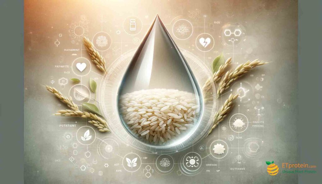 Rice Water Protein: Nutritional Benefits and ETprotein's Excellence.Explore the health benefits of rice water protein and discover why ETprotein's rice protein stands out in nutrition and quality.