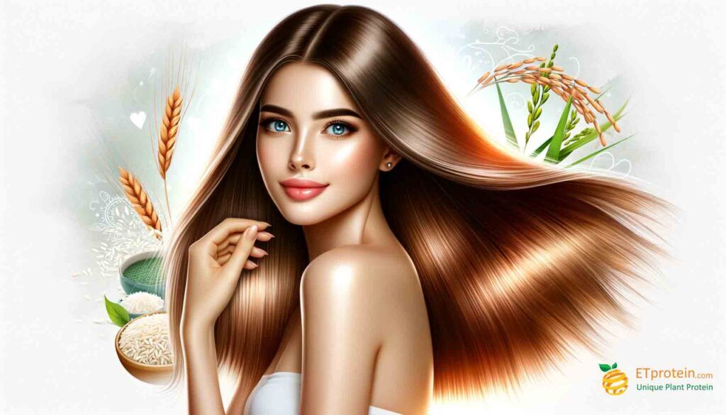 Rice Protein Shampoo: Nature's Secret for Healthy Hair.Discover the wonders of rice protein shampoo for volumizing, strengthening, and nourishing hair with ETprotein's natural, effective formula.