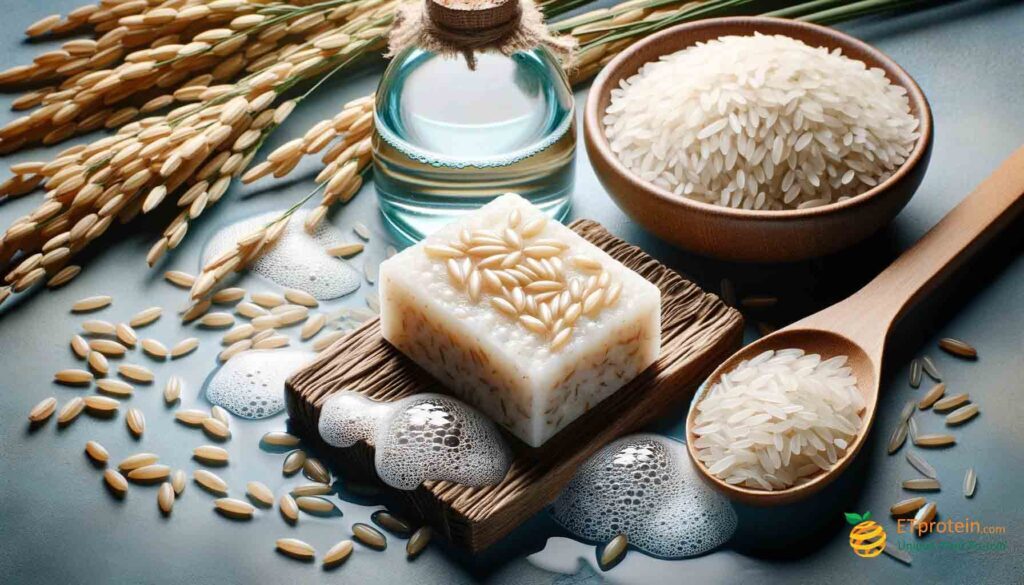 Rice Water Protein in Shampoo Bars: Secret Benefits.Discover the benefits of shampoo bars with rice water and protein for healthier hair. Eco-friendly, nourishing, and effective with ETprotein.