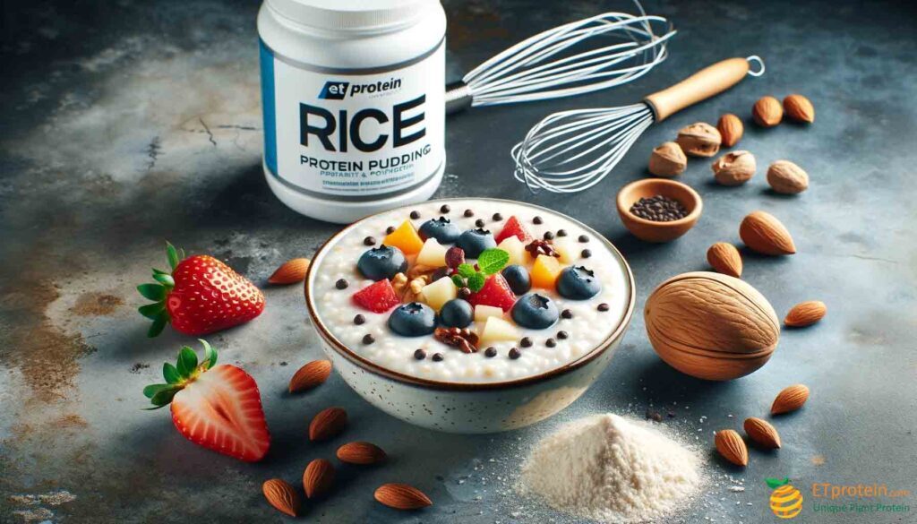 Rice Protein Pudding Recipe: Nutritious. Discover a delicious, protein-rich rice pudding recipe featuring ETprotein's rice protein, perfect for healthy, plant-based diets and fitness enthusiasts