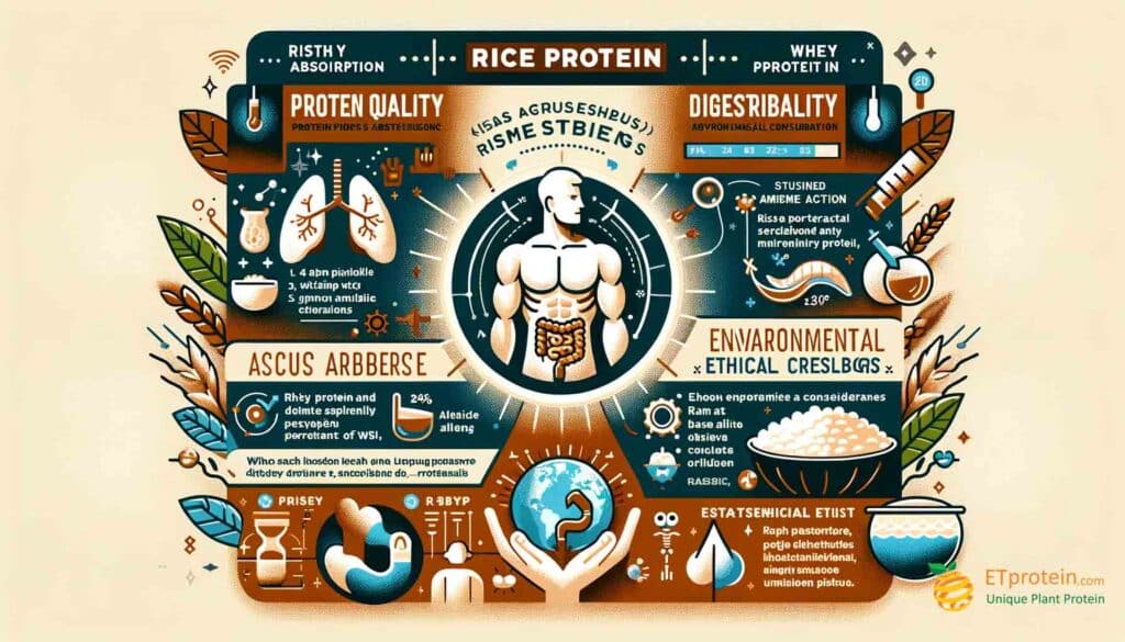 Rice Protein vs Whey: Optimal Nutrition Compared.Explore the benefits of Rice Protein vs. Whey Protein in nutrition with ETprotein's high-quality, sustainable, plant-based supplement choice.