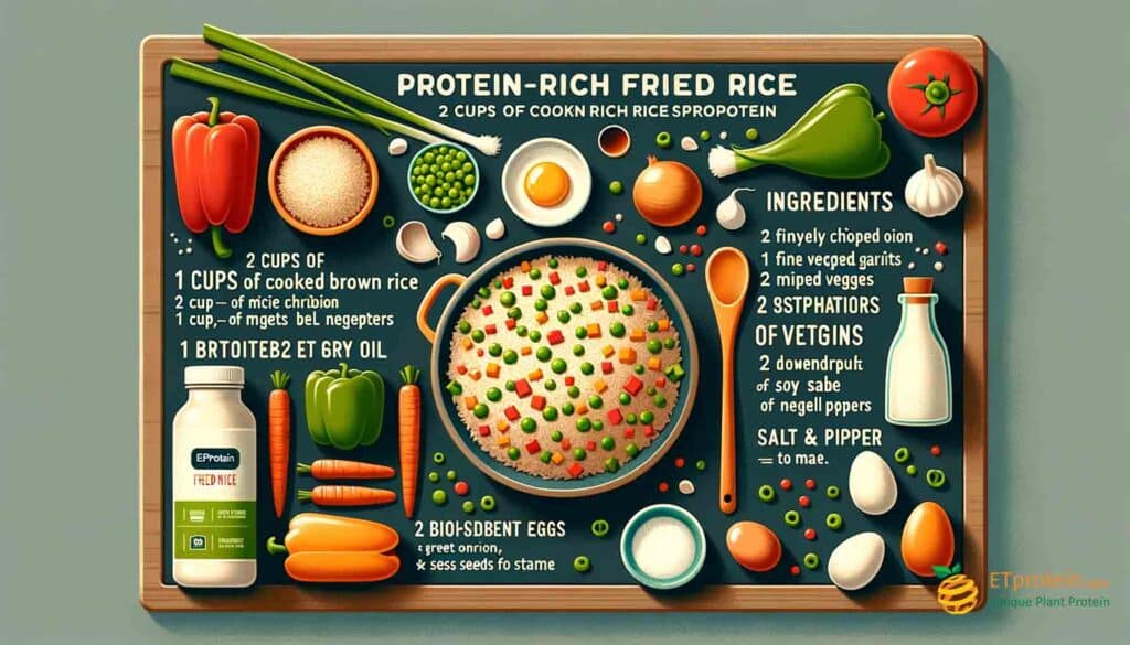 Protein Fried Rice: A Nutritious Twist on a Classic Dish.Discover the benefits of protein-rich fried rice with ETprotein's sustainable rice protein for a healthy, delicious, and balanced meal.