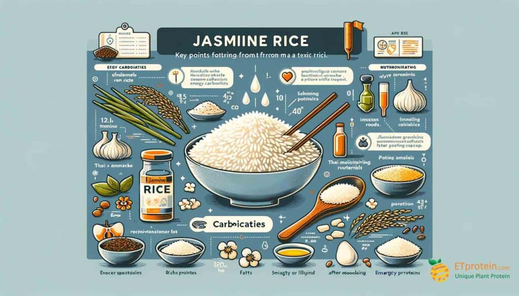 Jasmine Rice Protein Per 100g: A Nutritional Overview.Explore the protein content in 100g Jasmine rice, its health benefits, and how it fits into a balanced diet.