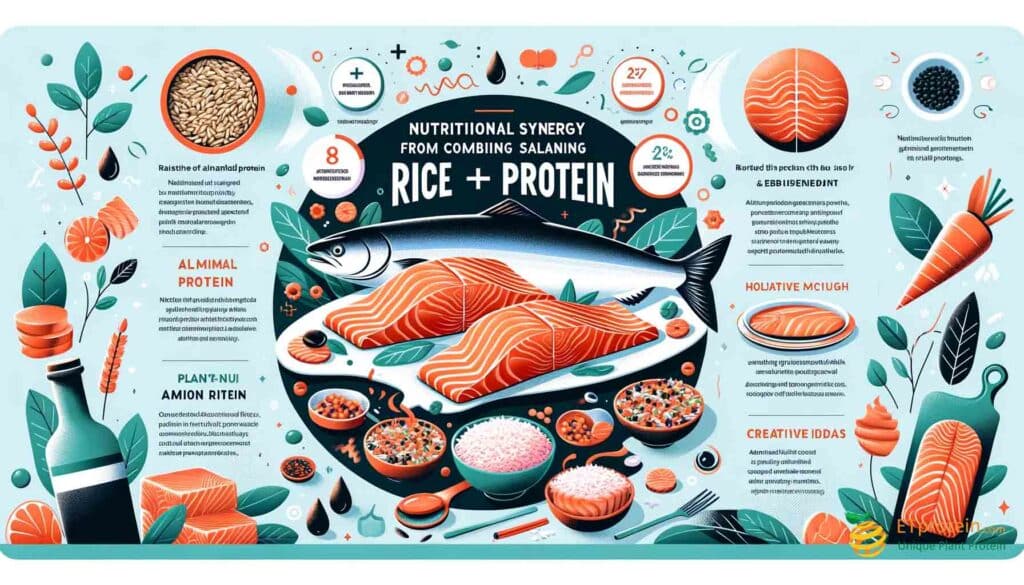 The Symbiotic Nutrition of Salmon and Rice Protein.Explore the health benefits of salmon and rice protein, and discover ETprotein Company's premium, sustainable rice protein supplement.