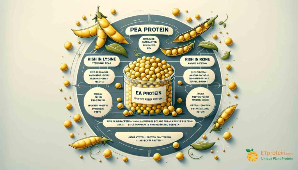 Rice Protein vs. Pea Protein: A Comprehensive Comparison.Explore the benefits of rice vs. pea protein and discover ETprotein's high-quality, sustainable plant-based protein options for health.