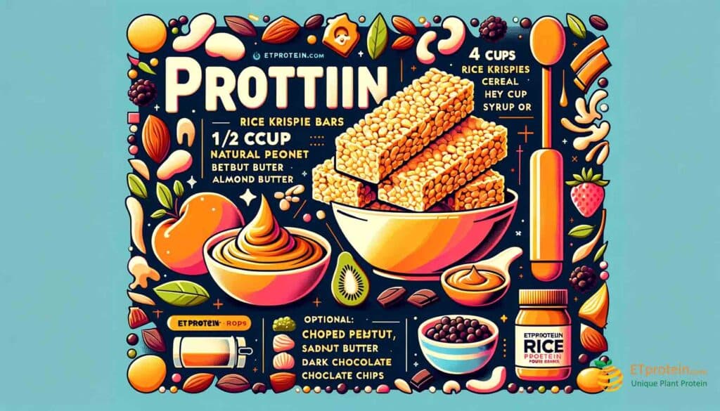 The Ultimate Guide to Protein-Packed Rice Krispie Bars.Discover nutritious, homemade Protein Rice Krispie Bars with ETprotein's Rice Protein - the perfect blend of health and taste.