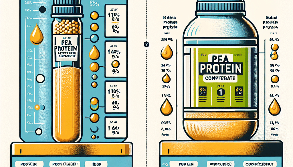 Pea Protein Concentrate vs Isolate: Comparing Types