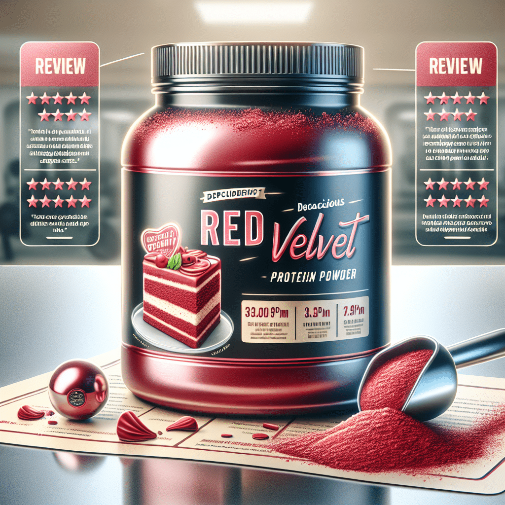 Indulge in Decadent Red Velvet Protein Powder: A Delicious Review