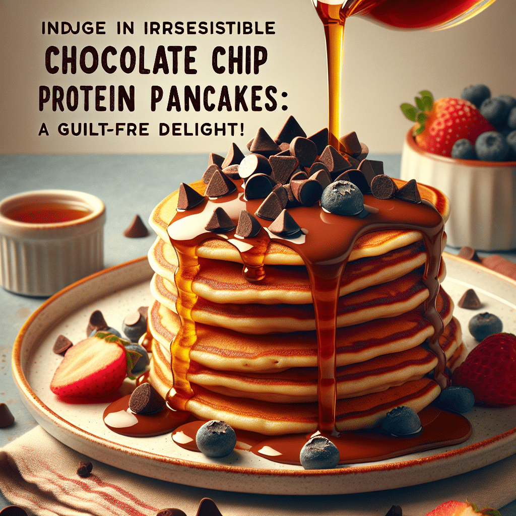 Indulge in Irresistible Chocolate Chip Protein Pancakes: A Guilt-Free Delight!