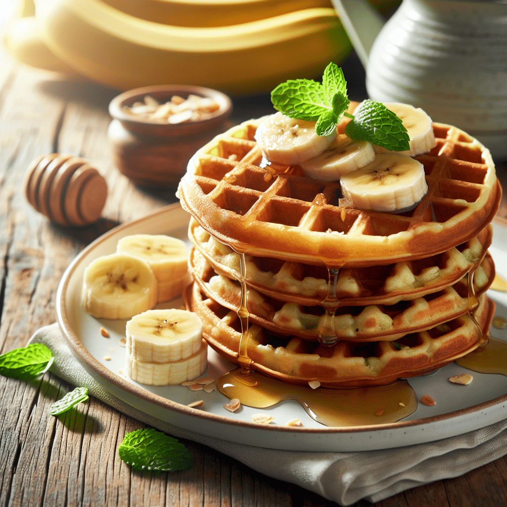 Deliciously Nutritious Banana Protein Waffles: Fuel Your Day with Power-Packed Goodness!