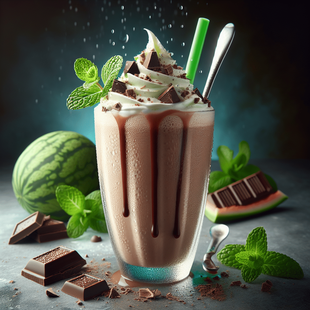 Indulge in the Decadent Bliss of a Chocolate Mint Protein Shake