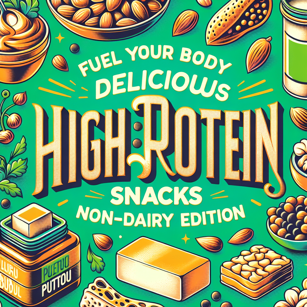 Fuel Your Body with Delicious High Protein Snacks: Non Dairy Edition