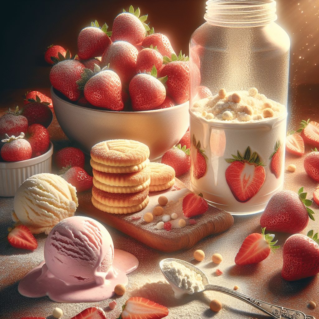 Indulge in the Irresistible Bliss of Strawberry Shortcake Ice Cream Protein Powder