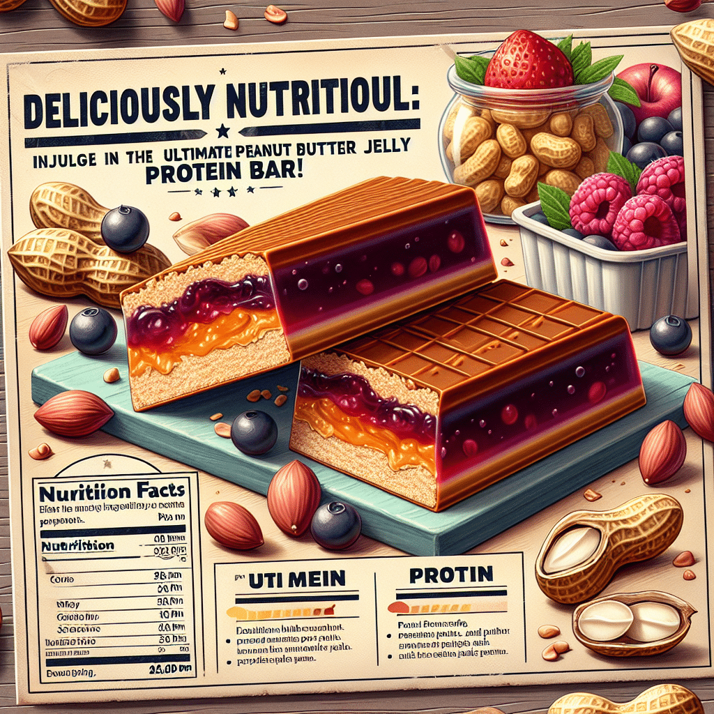 Deliciously Nutritious: Indulge in the Ultimate Peanut Butter Jelly Protein Bar!
