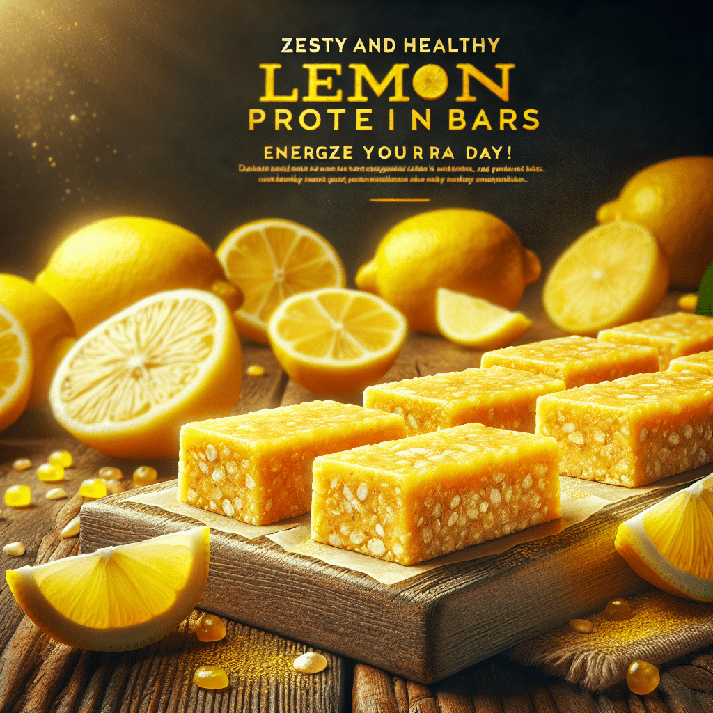 Zesty and Healthy Lemon Protein Bars: Energize Your Day!