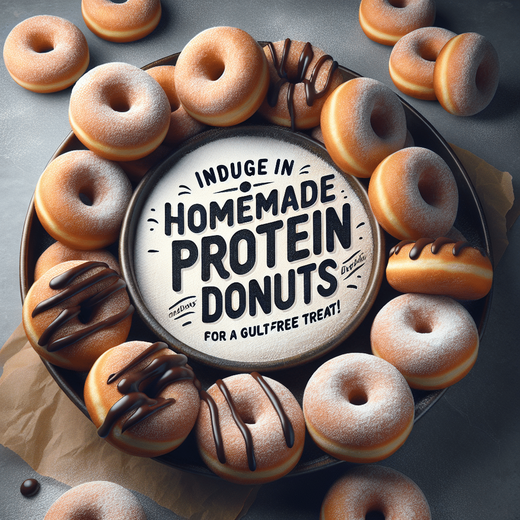 Deliciously Nutritious: Indulge in Homemade Protein Donuts for a Guilt-Free Treat!