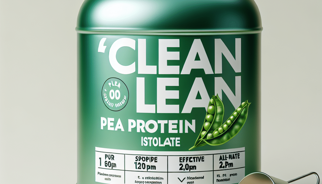 Pea Protein Isolate Clean Lean: Pure and Effective