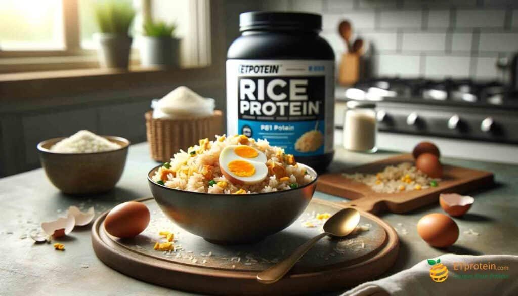 Egg Fried Rice Protein Content: A Nutritional Guide.Discover egg fried rice protein content benefits for muscle growth, weight management, and overall health with ETprotein's rice protein supplement.