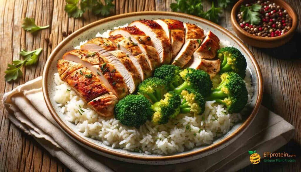 Chicken Rice Protein: A Nutritional Overview.Explore the benefits of chicken rice protein for muscle growth, weight management, and sustainability. Discover ETprotein's high-quality, plant-based solution.