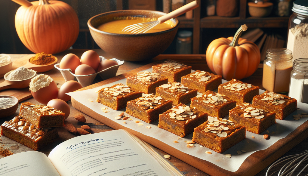 High Protein Pumpkin Bars Creation