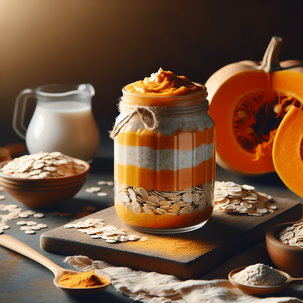 Pumpkin Overnight Oats with Protein Powder Recipe -ETprotein