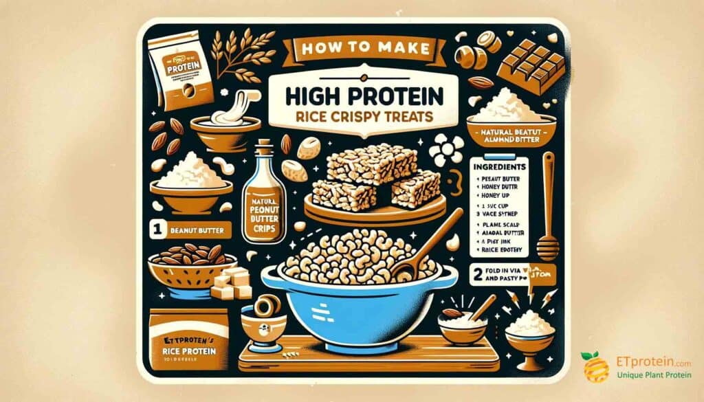 The Ultimate Guide to High Protein Rice Crispy Treats.Discover healthy high protein rice crispy treats with ETprotein's rice protein for a nutritious, delicious, and allergy-friendly snack option.