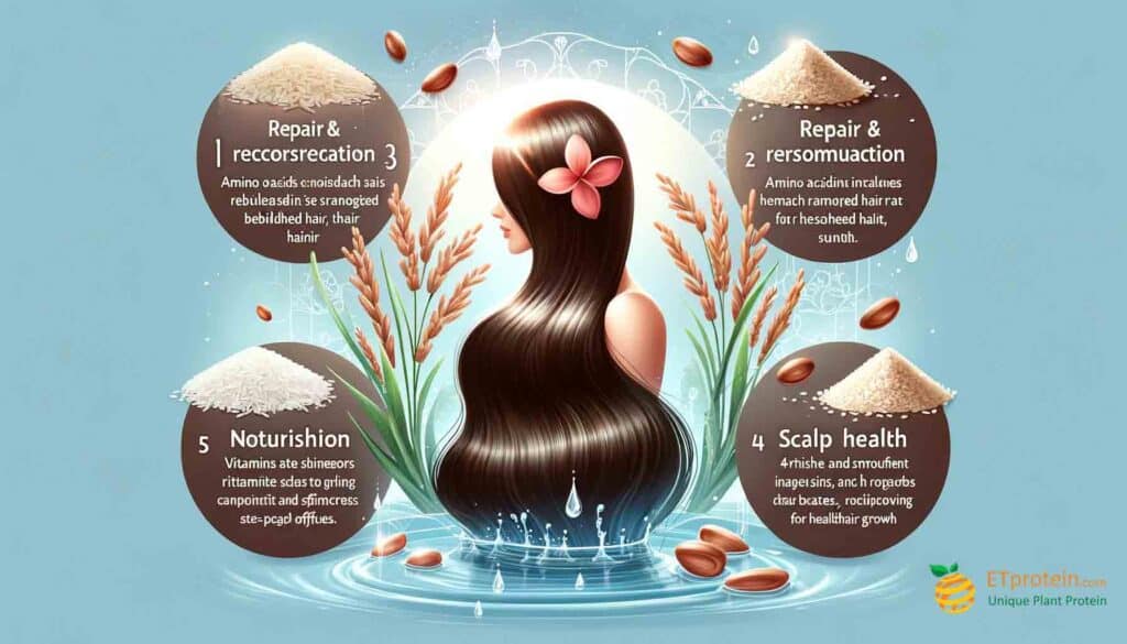 Rice Water Protein Shampoo: Secrets for Healthy Hair.Discover rice water protein shampoo benefits for stronger, shinier hair with ETprotein's sustainable, innovative rice protein solutions.