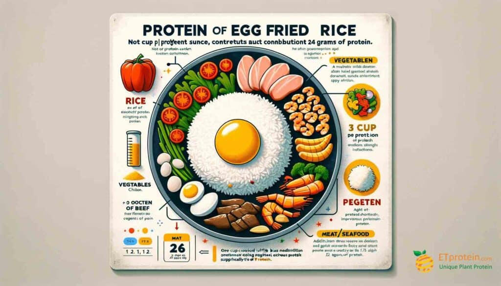 Egg Fried Rice Protein Content: A Nutritional Guide.Discover egg fried rice protein content benefits for muscle growth, weight management, and overall health with ETprotein's rice protein supplement.