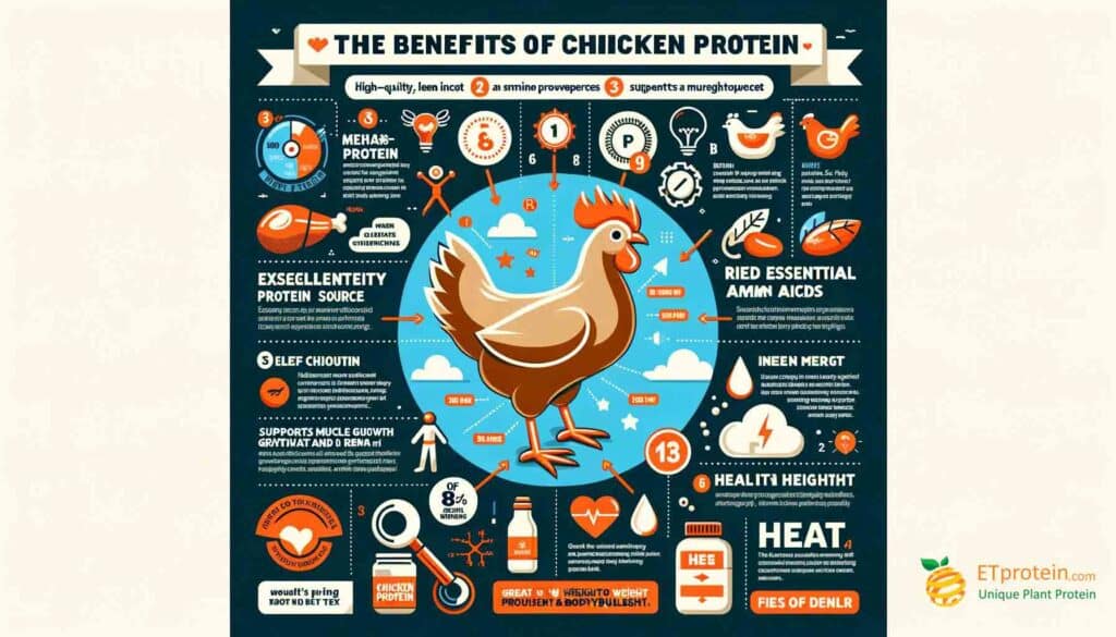 Chicken Rice Protein: A Nutritional Overview.Explore the benefits of chicken rice protein for muscle growth, weight management, and sustainability. Discover ETprotein's high-quality, plant-based solution.