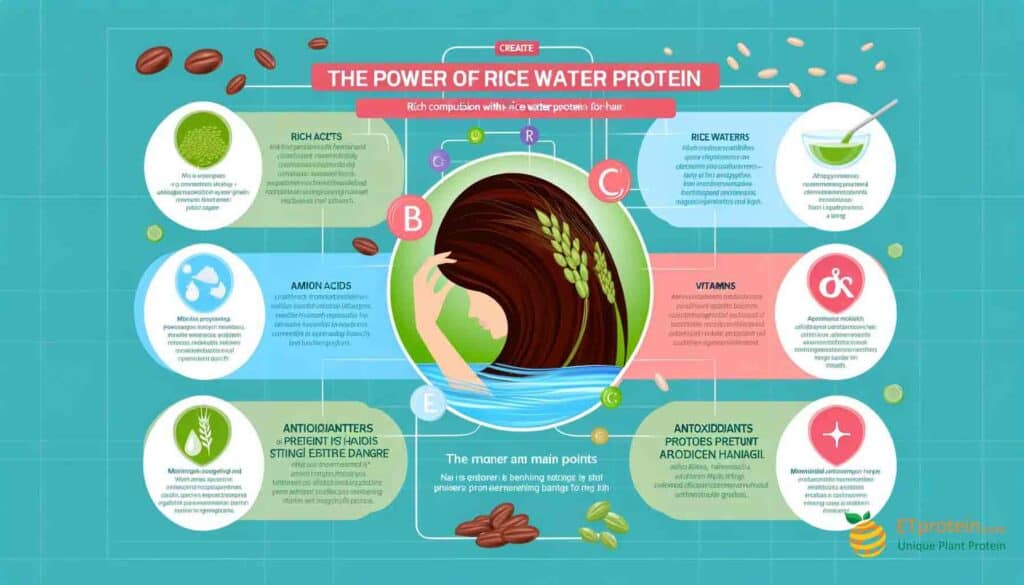 Rice Water Protein for Hair: Health and Growth Boost.Unlock hair health with rice water protein benefits. Discover ETprotein's rice protein for stronger, shinier, and more vibrant hair growth.