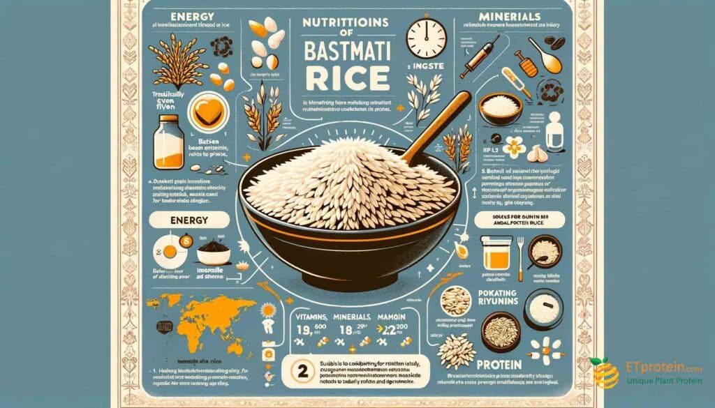 How Much Protein in Basmati Rice: A Quick Guide.Discover the protein content in basmati rice and explore ETprotein's innovative rice protein for a healthier, plant-based diet option.