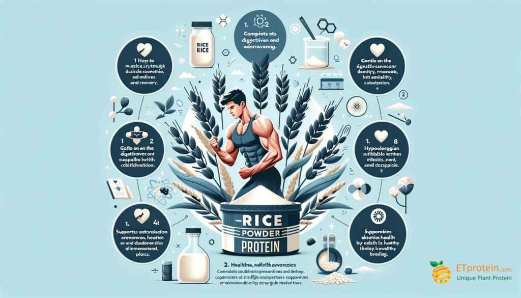 Rice Powder Protein: Your Ultimate Guide.Explore the benefits of rice powder protein for muscle growth, digestion, and sustainability. Ideal for vegans and allergy-sensitive individuals.