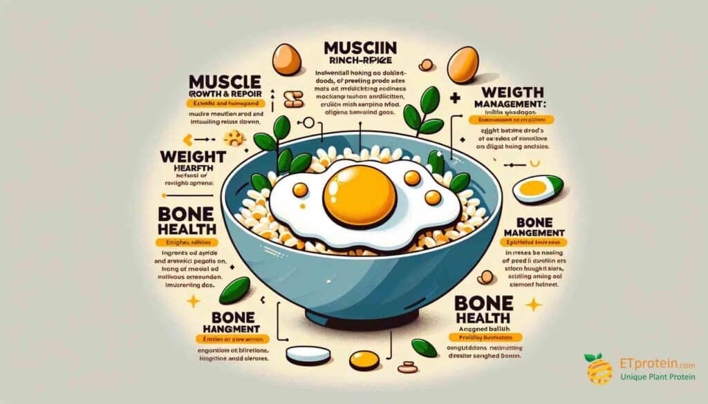 Egg Fried Rice Protein Content: A Nutritional Guide.Discover egg fried rice protein content benefits for muscle growth, weight management, and overall health with ETprotein's rice protein supplement.