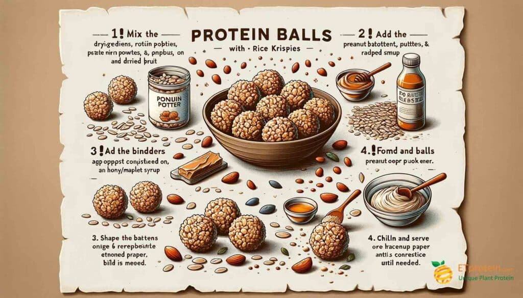 Protein Balls with Rice Krispies: Your Nutritious Snack Guide.Discover nutritious and tasty protein balls with Rice Krispies, featuring high-quality ETProtein rice protein for healthy, energizing snacks.