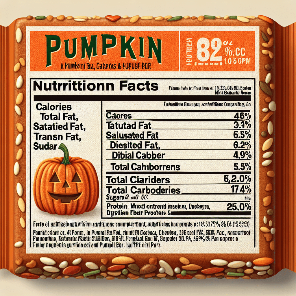 Pumpkin Bar Nutrition Facts