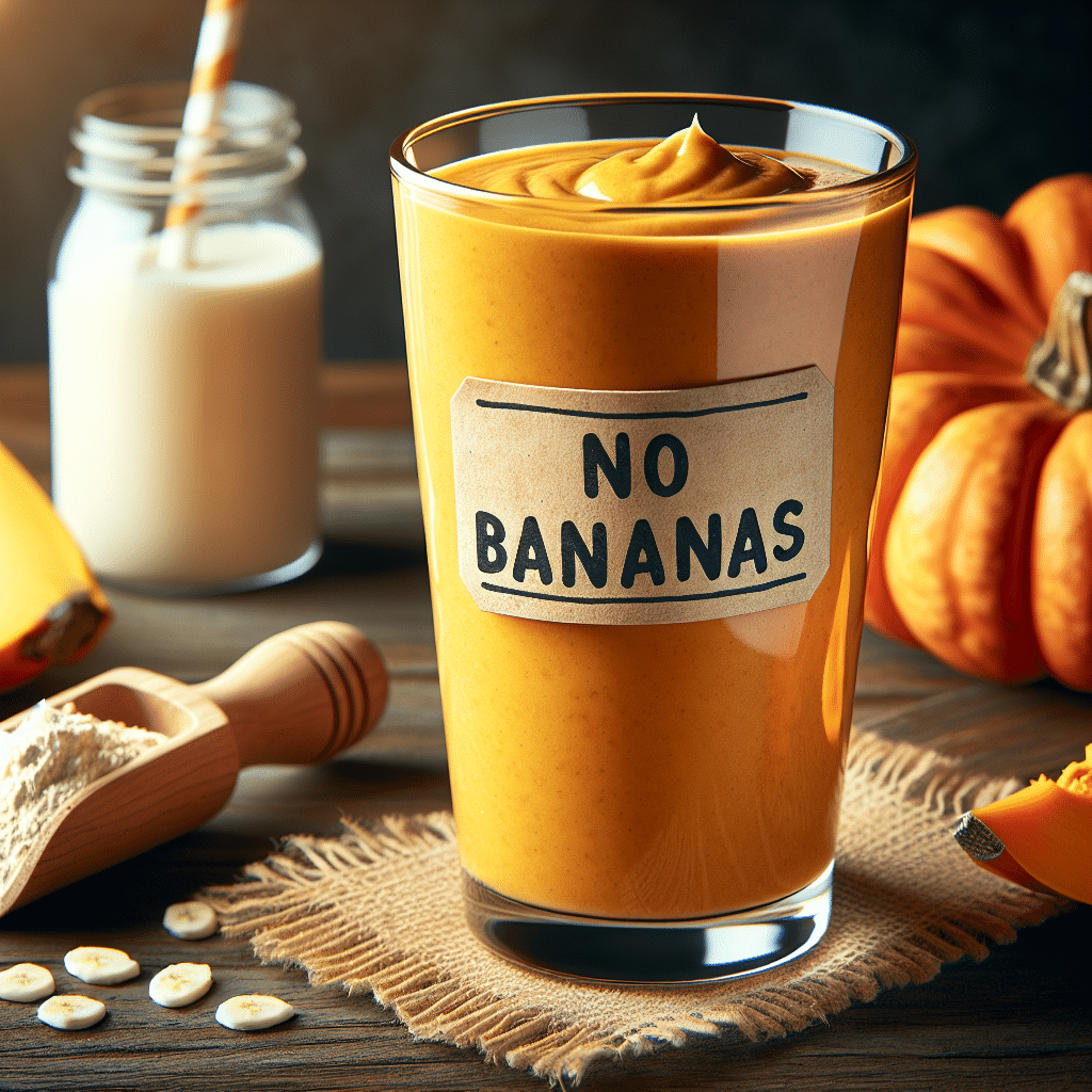 Pumpkin Protein Shake No Banana -ETprotein