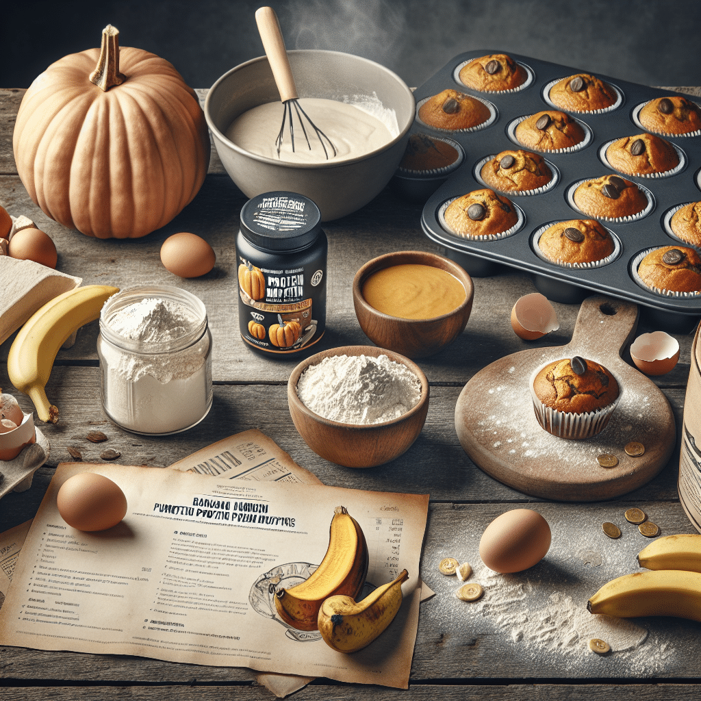 Banana Pumpkin Protein Muffins Recipe