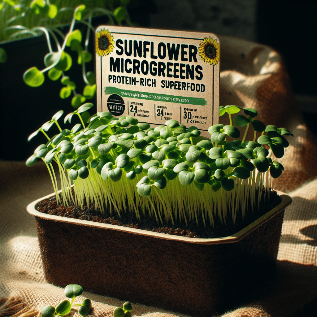 Sunflower Microgreens: A Protein-Rich Superfood