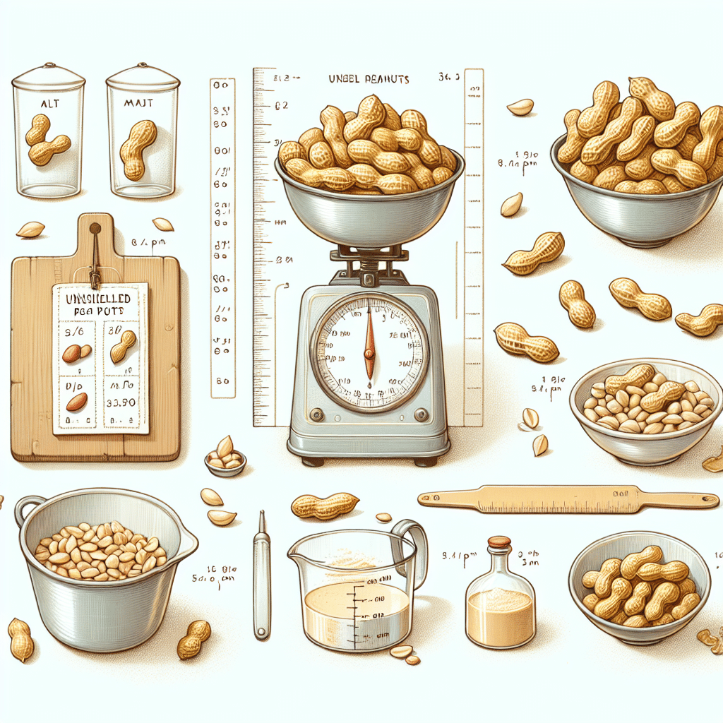 Unshelled Peanuts: Measuring Tips for Recipes