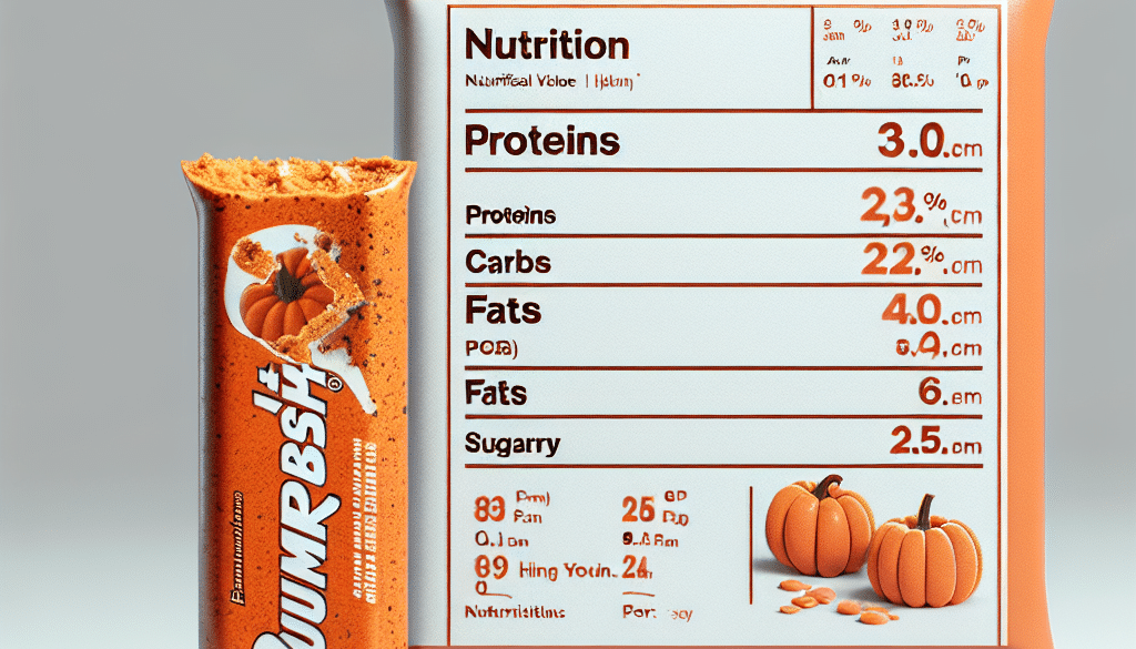 Pumpkin Quest Bar Nutritional Value