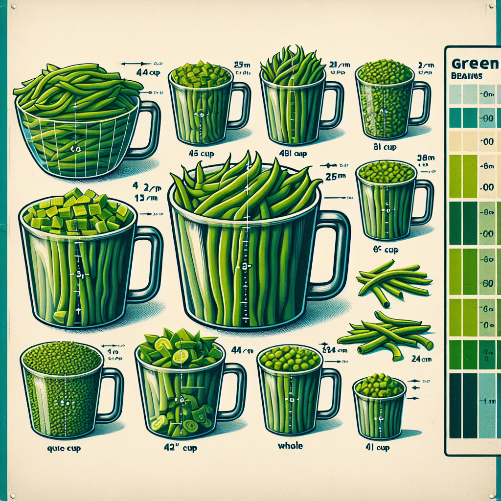 Servings and Sizes: Green Beans in Cups