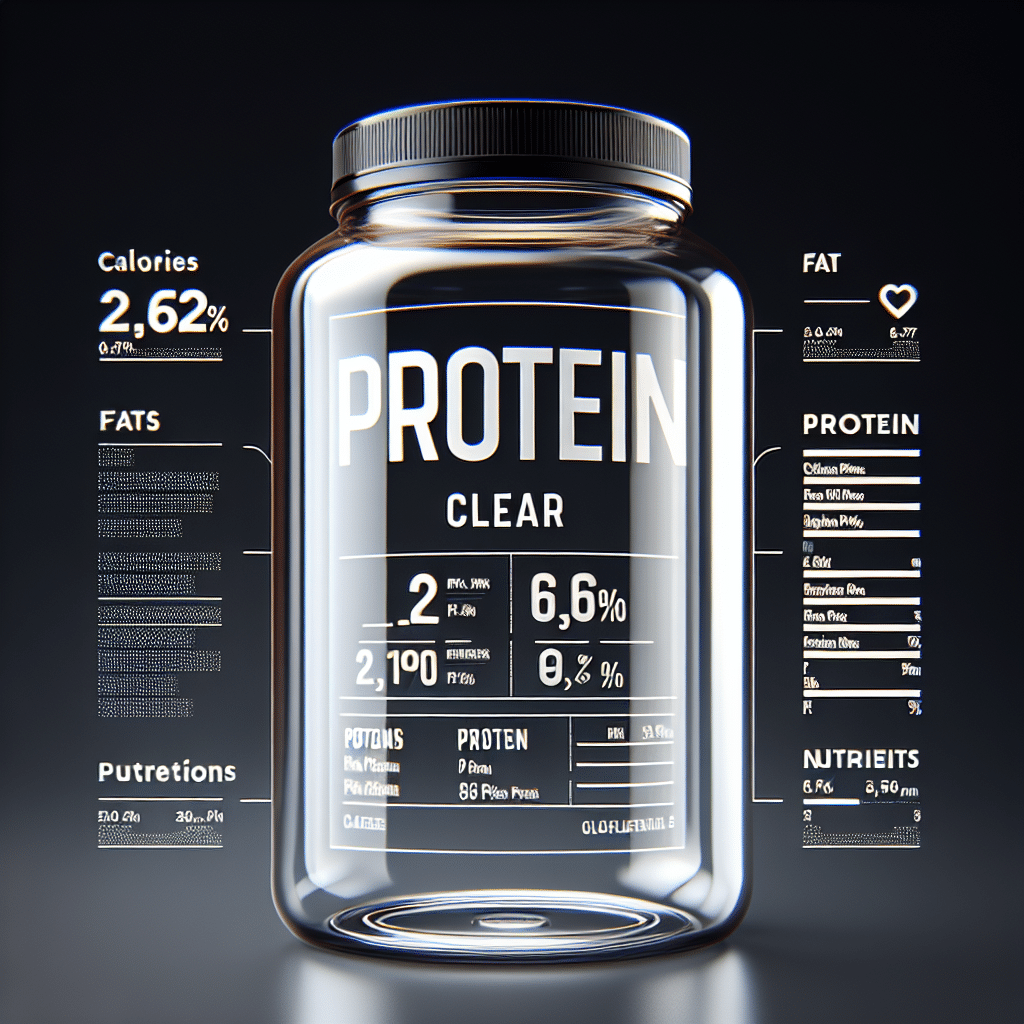 Protein Clear: Transparent Nutritional Value