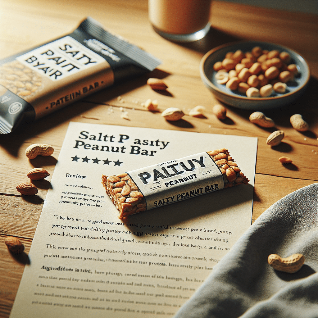 Salty Peanut Bar: Protein Snack Review