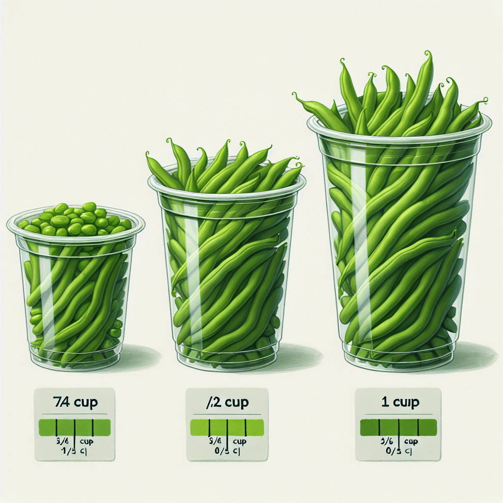 Servings and Sizes: Green Beans in Cups -ETprotein