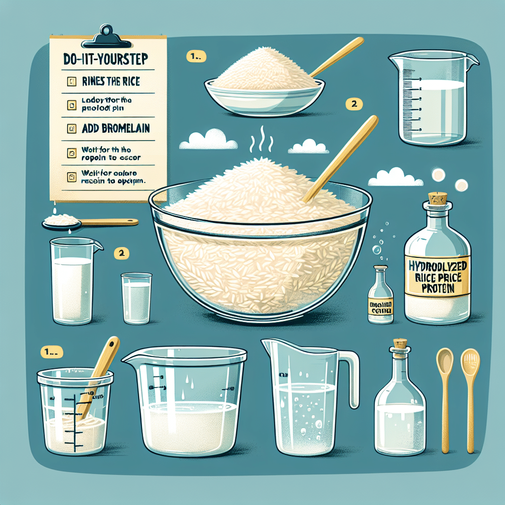 Приготовьте гидролизованный рисовый протеин дома: руководство своими руками